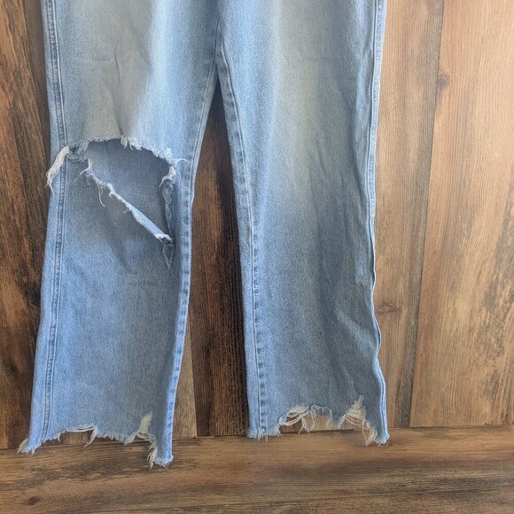 Flying Monkey Destroyed Light Wash Dad Jean 51689R Size 28 - Picture 3 of 7